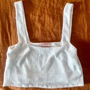 Show Me Your Mumu Tara sequin crop top
